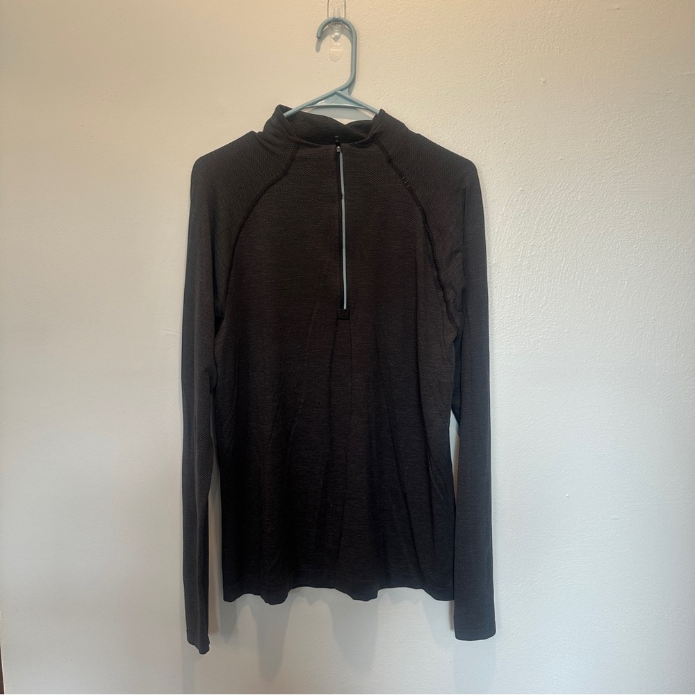 Men’s Lululemon athletica Charcoal Gray Lightweight Half-Zip Shirt Jacket